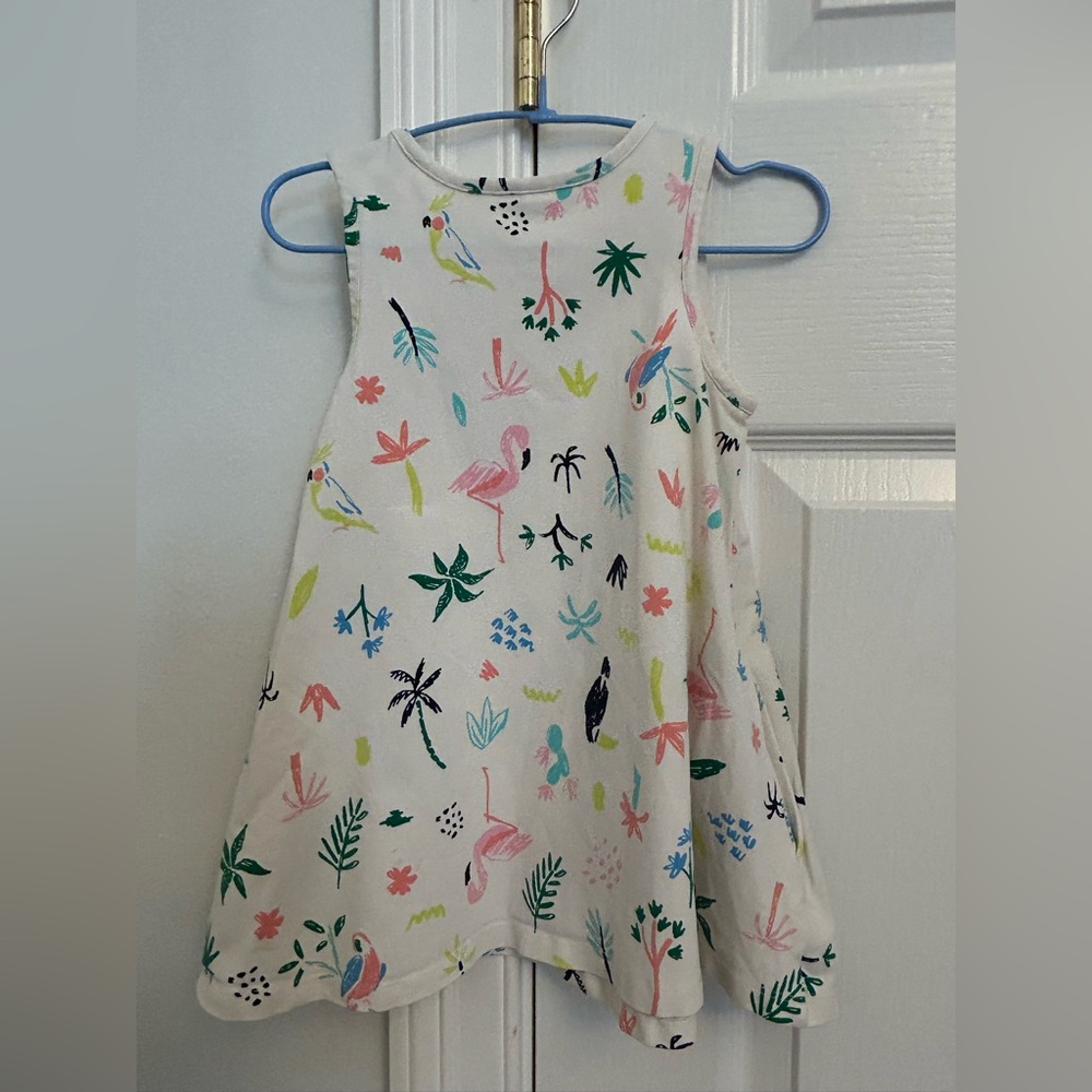 Hanna Andersson Kids Dress with Tropical Print